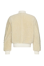 JACQUEMUS Le Blouson Pilou in Off White, view 2, click to view large image.