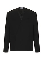 JACQUEMUS La Veste Cuadrada in Black, view 1, click to view large image.