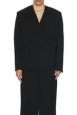 JACQUEMUS La Veste Cuadrada in Black, view 3, click to view large image.