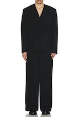 JACQUEMUS La Veste Cuadrada in Black, view 4, click to view large image.