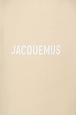 JACQUEMUS Le Jogging in Light Beige, view 3, click to view large image.