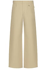 JACQUEMUS Le Pantalon Piccinni in Beige, view 1, click to view large image.