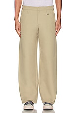 JACQUEMUS Le Pantalon Piccinni in Beige, view 3, click to view large image.