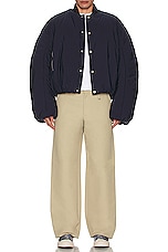 JACQUEMUS Le Pantalon Piccinni in Beige, view 5, click to view large image.