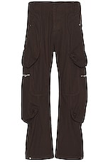 JACQUEMUS Le Cargo Croissant in Dark Brown, view 1, click to view large image.