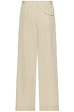 JACQUEMUS Le Pantalon Titolo in Beige, view 2, click to view large image.