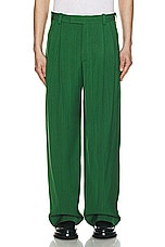 JACQUEMUS Le Pantalon Titolo in Dark Green, view 3, click to view large image.