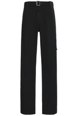 JACQUEMUS Le Pantalon Marrone in Black, view 1, click to view large image.