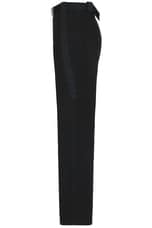 JACQUEMUS Le Pantalon Marrone in Black, view 3, click to view large image.