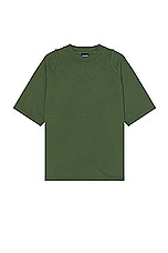 JACQUEMUS Le T-Shirt Camargue in Dark Green, view 1, click to view large image.