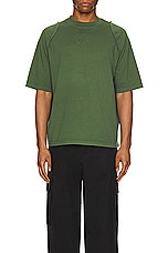 JACQUEMUS Le T-Shirt Camargue in Dark Green, view 4, click to view large image.
