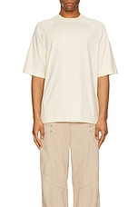 JACQUEMUS Le Tshirt Typo in Light Beige, view 4, click to view large image.