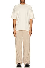 JACQUEMUS Le Tshirt Typo in Light Beige, view 5, click to view large image.