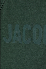 JACQUEMUS Le T-Shirt Typo in Dark Green, view 3, click to view large image.