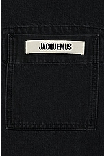 JACQUEMUS La Chemise De Nimes in Black, view 3, click to view large image.
