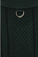 JACQUEMUS Le Polo Belo in Dark Green, view 3, click to view large image.