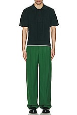 JACQUEMUS Le Polo Belo in Dark Green, view 5, click to view large image.