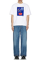 JACQUEMUS Le T-Shirt Cuadro in White, view 4, click to view large image.