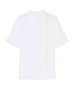 JACQUEMUS Le Polo Juego in White, view 1, click to view large image.