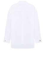 JACQUEMUS La Chemise Manches Longue in White, view 2, click to view large image.