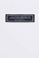 JACQUEMUS Le Tshirt Largo Ml in Print Capri Cars White, view 3, click to view large image.