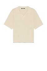 JACQUEMUS Le Polo Bacino in Off-White, view 1, click to view large image.