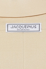 JACQUEMUS Le Polo Bacino in Off-White, view 3, click to view large image.