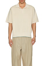 JACQUEMUS Le Polo Bacino in Off-White, view 4, click to view large image.