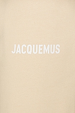 JACQUEMUS Le T-shirt in Light Beige, view 3, click to view large image.