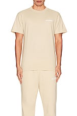 JACQUEMUS Le T-shirt in Light Beige, view 4, click to view large image.