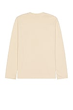 JACQUEMUS Le T-shirt Manches Longues in Light Beige, view 2, click to view large image.