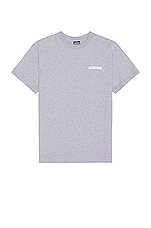 JACQUEMUS Le T-shirt in Grey, view 1, click to view large image.