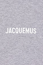 JACQUEMUS Le T-shirt in Grey, view 3, click to view large image.