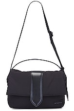 JACQUEMUS Le Messenger Bambino in Black, view 1, click to view large image.