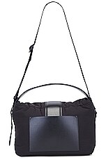 JACQUEMUS Le Messenger Bambino in Black, view 2, click to view large image.
