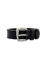 JACQUEMUS La Ceinture Ovalo in Black, view 3, click to view large image.