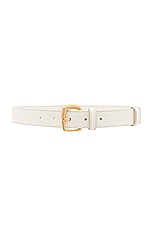 JACQUEMUS La Ceinture Ovalo in Light Ivory, view 1, click to view large image.