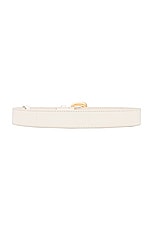 JACQUEMUS La Ceinture Ovalo in Light Ivory, view 2, click to view large image.