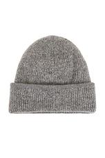 JACQUEMUS Le Bonnet Gros Grain in Dark Grey, view 2, click to view large image.