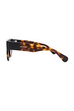 JACQUEMUS Les Lunettes Baci in Multi Brown, view 3, click to view large image.