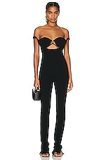 JACQUEMUS La Combinaison Bikini in Black, view 1, click to view large image.