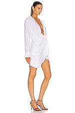 JACQUEMUS La Robe Bahia in White, view 2, click to view large image.