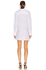 JACQUEMUS La Robe Bahia in White, view 4, click to view large image.