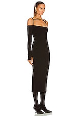 JACQUEMUS La Robe Sierra in Black, view 2, click to view large image.