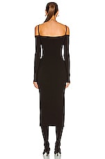 JACQUEMUS La Robe Sierra in Black, view 3, click to view large image.