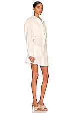JACQUEMUS La Robe Baunhilha in Off-White, view 2, click to view large image.