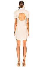 JACQUEMUS La Robe Tangelo in Off-White, view 3, click to view large image.