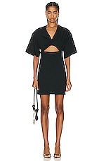 JACQUEMUS La Robe T-shirt Bahia Dress in Black, view 1, click to view large image.