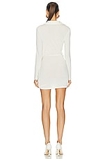 JACQUEMUS La Robe Bahia Jersey Dress in Off White, view 4, click to view large image.