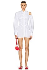 JACQUEMUS La Robe Galliga Dress in White, view 1, click to view large image.